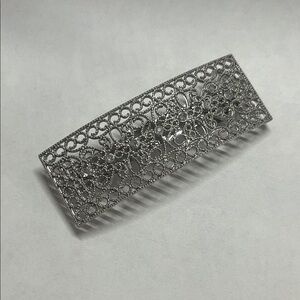 Bundle 3 for 10 Silver Filigree Rectangular Hair Barrette